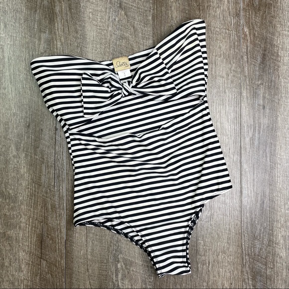 Lolli Retro Stripe One Piece Swimsuit Size Small - Picture 4 of 11